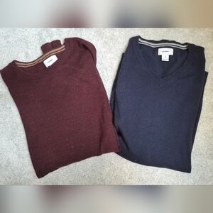Old Navy Cotton V Neck Pullover Sweaters (2)